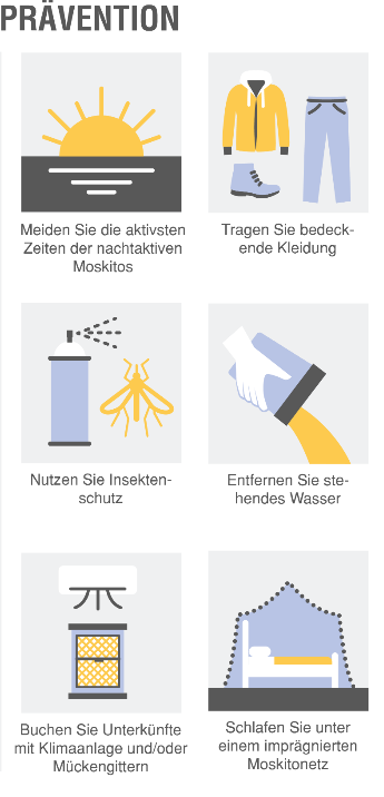 Malaria Prävention Infografik