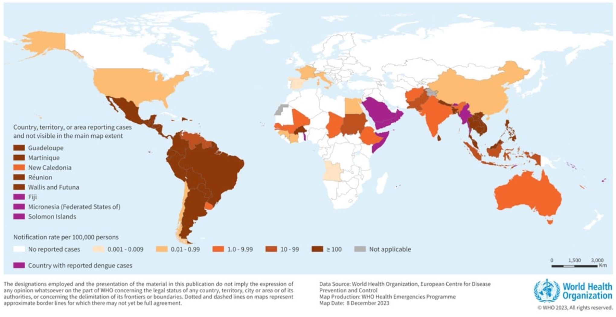 Dengue Verbreitung Welt